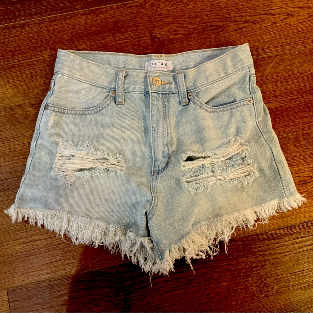 JUST USA Distressed Shorts